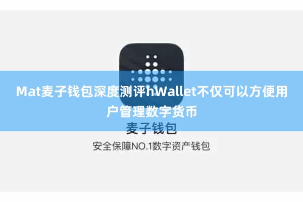 Mat麦子钱包深度测评hWallet不仅可以方便用户管理数字货币