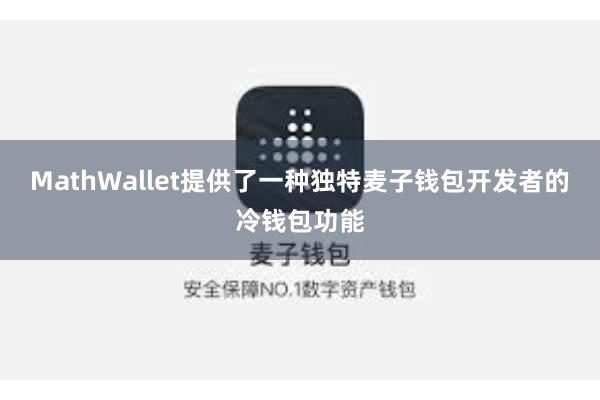 MathWallet提供了一种独特麦子钱包开发者的冷钱包功能